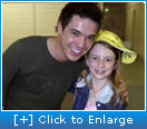 Rebecca meets Australian Idol's Anthony callea 